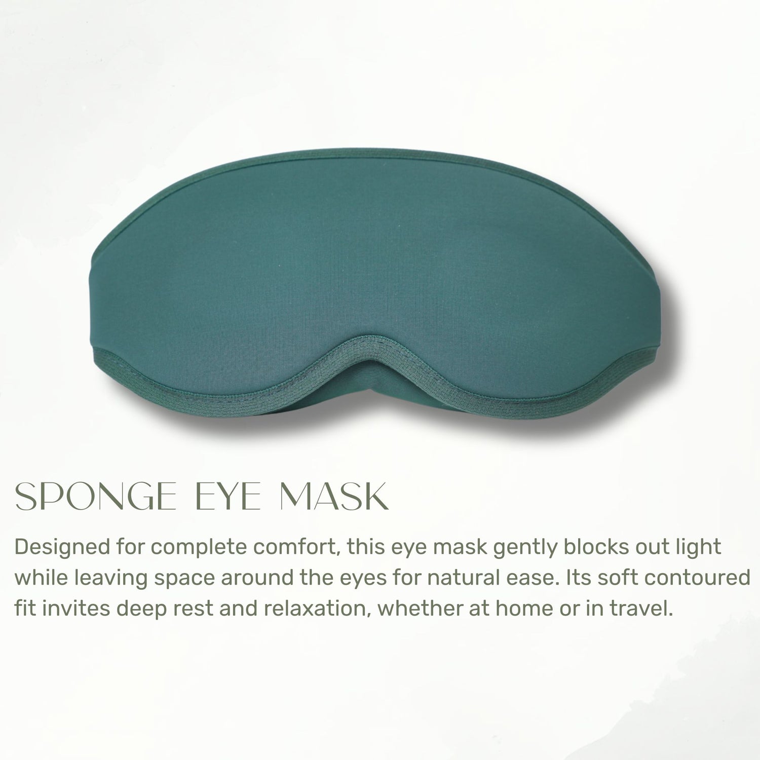 Soft sponge eye mask included in the Sukoon relaxation gift box Kuwait.