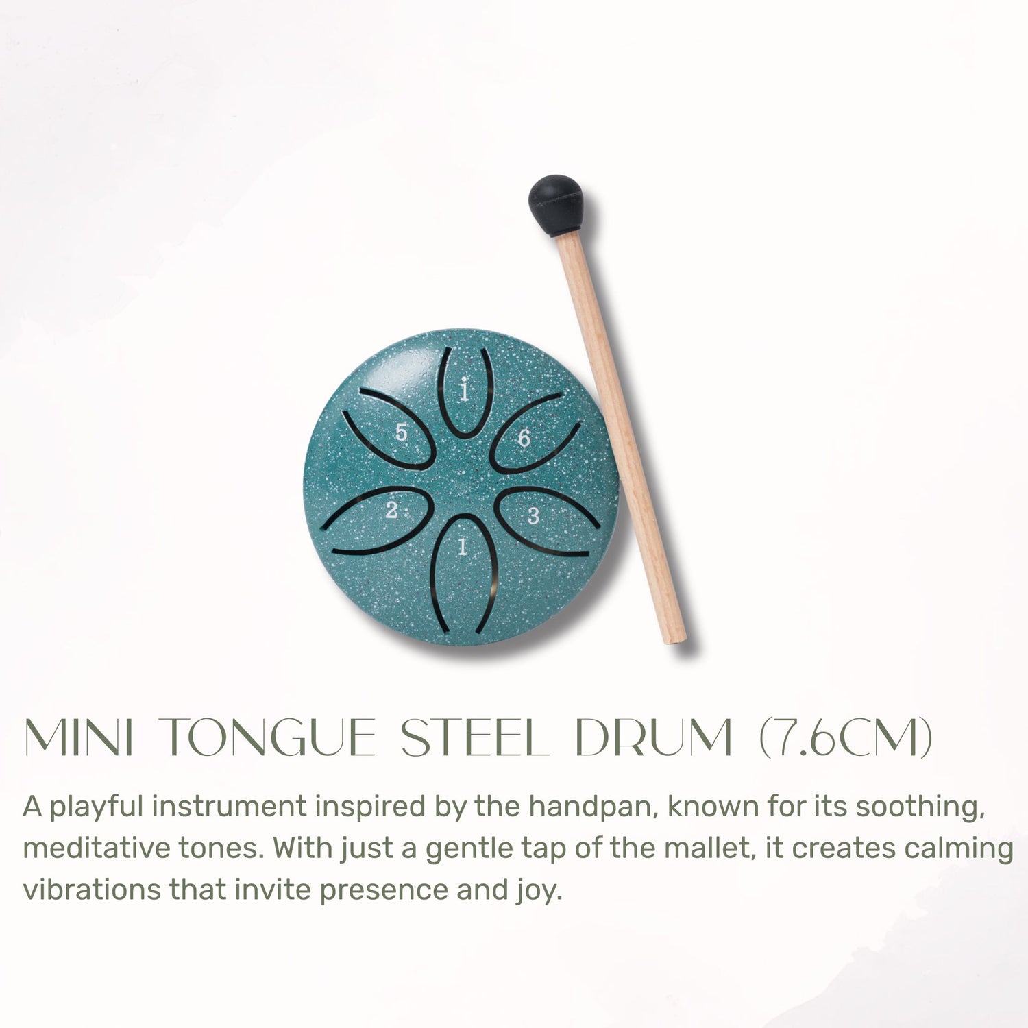 Mini tongue steel drum from the Hams love ritual gift box Kuwait.