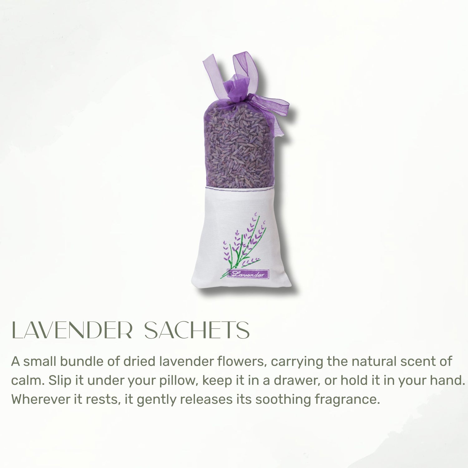 Lavender flower sachet from the Sukoon sensory gift box Kuwait.
