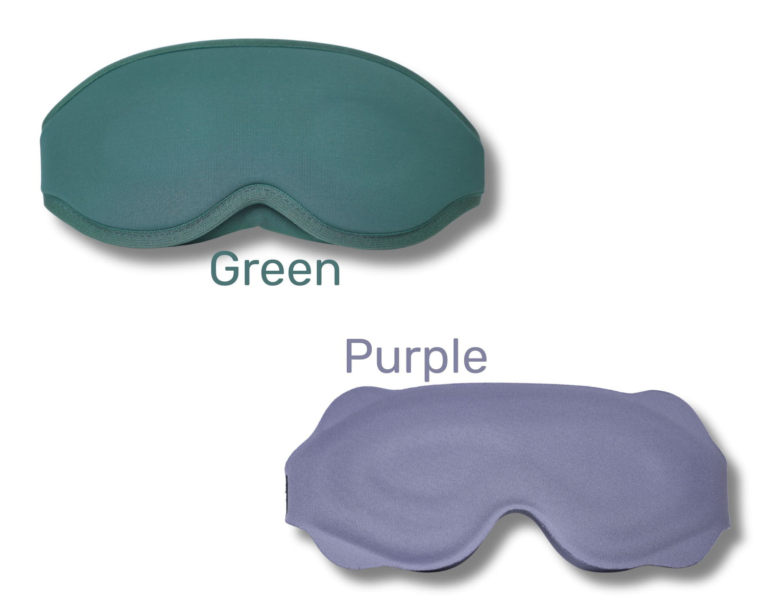 Sponge eye masks in green and purple from the Sukoon calm ritual gift box Kuwait.